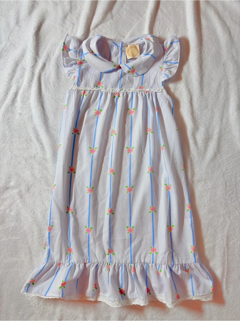 EEUC the Beaufort bonnet company stripe floral print dress with lace ruffle hem7